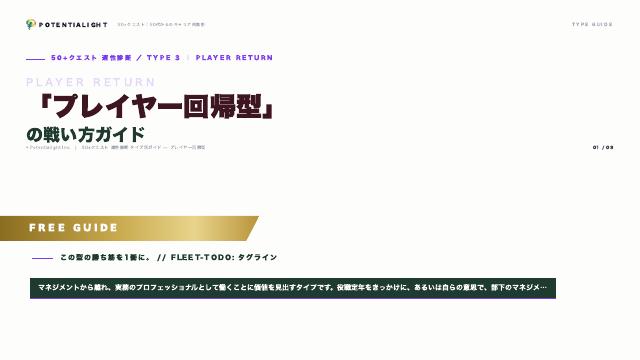 プレイヤー回帰型の戦い方ガイド 表紙