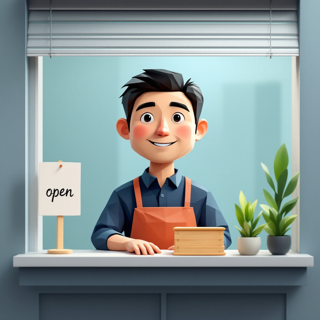独立開業（小規模事業主）のキャラクターイラスト